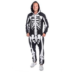Tipsy Elves Skeleton Costume Size Small Fleece Jumpsuit